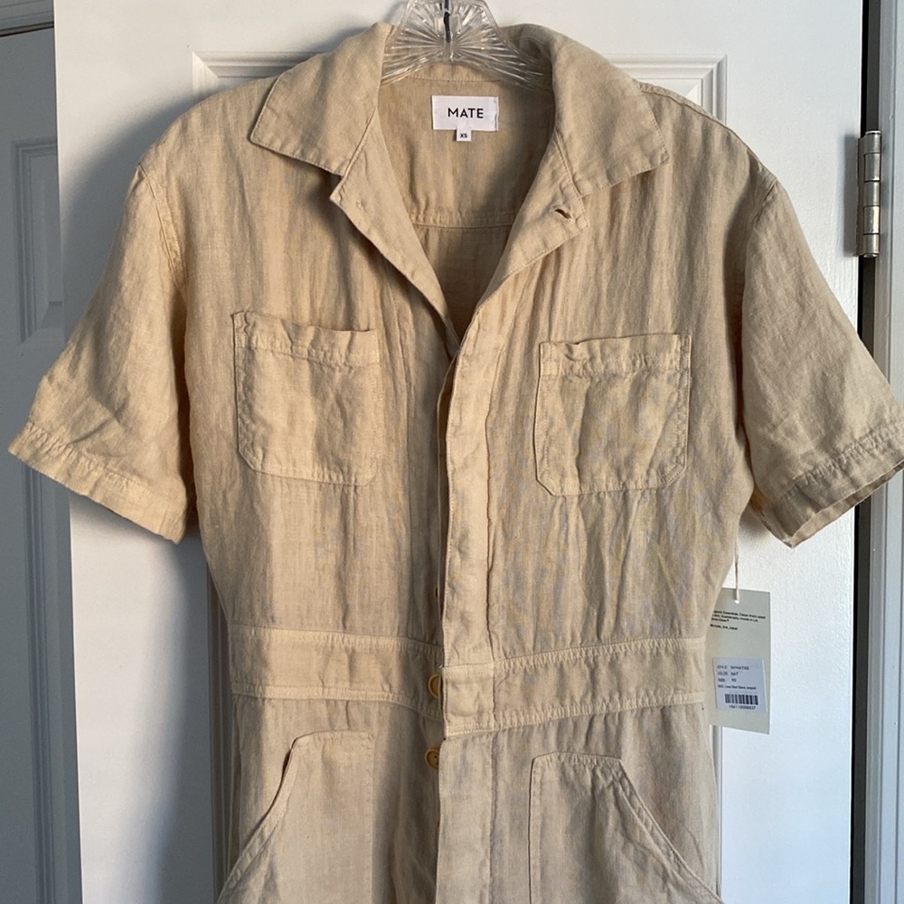 MATE the Label Linen Jumpsuit • NEVER WORN NWT